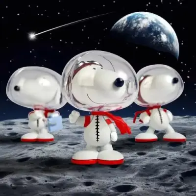 Figurine Snoopy peanuts worlds beyond urdu blindball blind box (8)